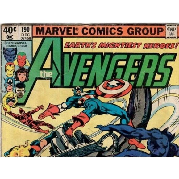Comic Book #190 December Marvel Comic Group The Avengers Earths Mightiest Heroes - Picture 7 of 10
